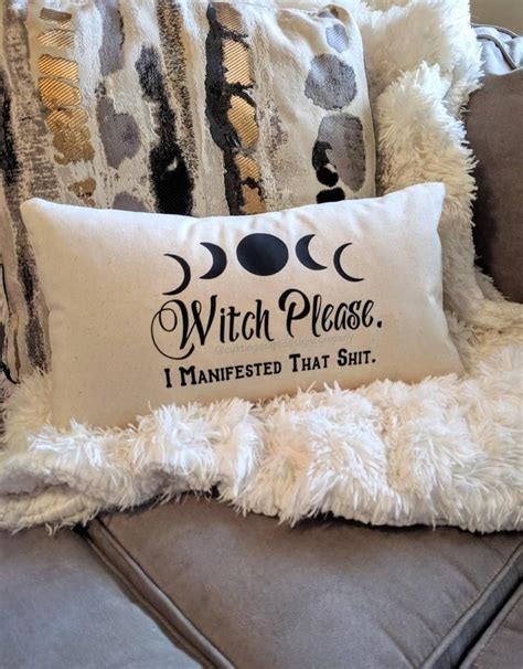 Witchcraft-Inspired Home Accents: Witchy Please Pillows for the Modern Witch